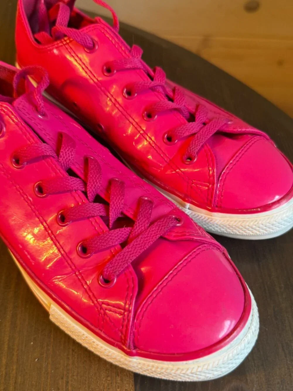 Converse All Star Girls Hot Pink Synthetic 662321C Sneaker Size 5